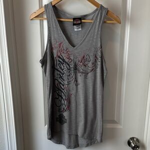 Harley Davidson Women's Gray Tank Top